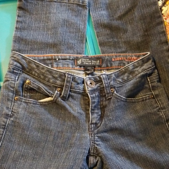 Volcom Jeans modern straight size 1 excellent - Picture 2 of 7